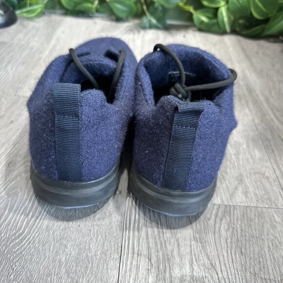Haflinger Everyday Lace Up Wool Sneaker Men Size 8 Navy Blue main image 8